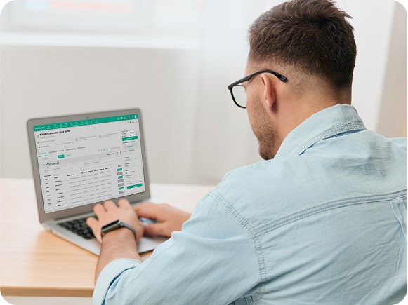 A shop team member managing work orders on AutoLeap