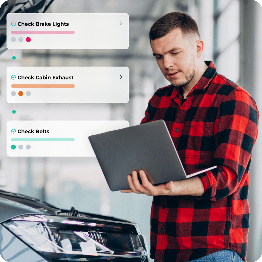 AutoLeap visual inspection report sent to customer