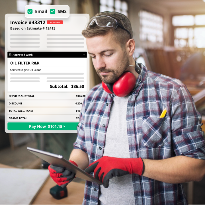 Create, send and track invoices in one place
