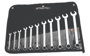 Combination wrench set (American-made provenance is the story) Wright Tool